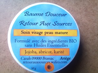 Baume douceur Retour aux Sources, 100 % de principes actifs et bio, visage et corps